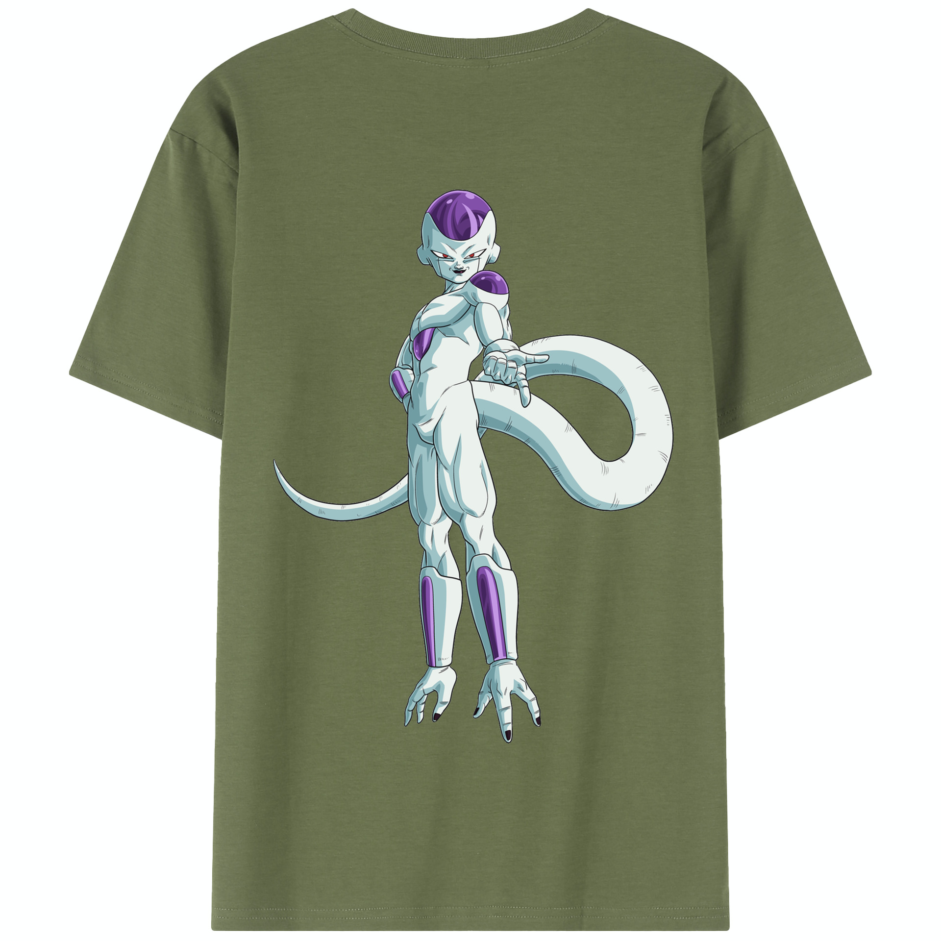 （画像用） ドラゴンボール フリーザ DRAGON BALL Frieza 綿100％半袖Tシャツ（背面プリント）